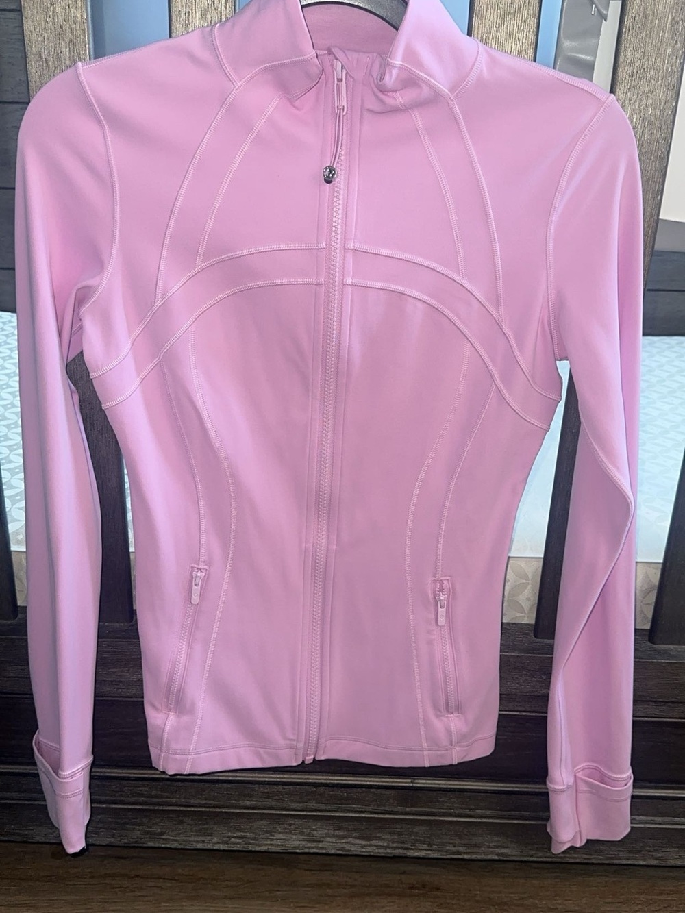 lululemon athletica Light Pink Zip-Up Bomber Jacket